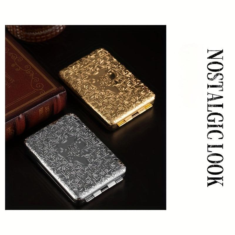 Metal Three Open Flip Cover Cigarette Case 16 Pack Protection