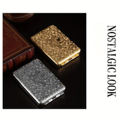 Metal Three Open Flip Cover Cigarette Case 16 Pack Protection