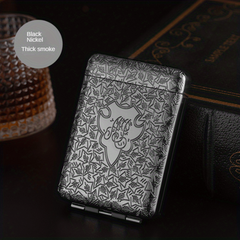 Metal Three Open Flip Cover Cigarette Case 16 Pack Protection