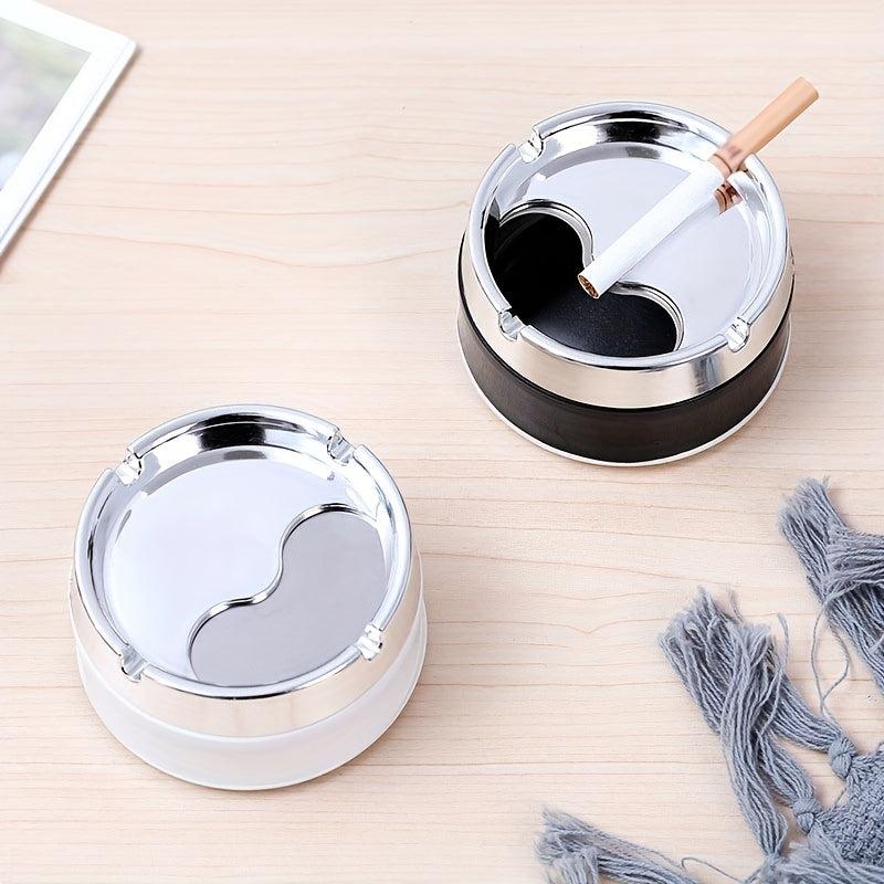 Stainless Steel Sealed Windproof Ashtray Rotary Thickening Ashtray
