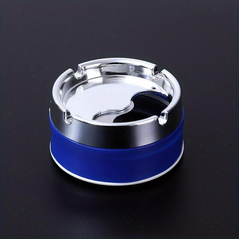 Stainless Steel Sealed Windproof Ashtray Rotary Thickening Ashtray