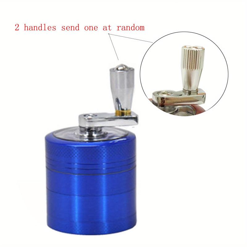 4-Layer Manual Aluminum Spice Crusher Grinder Hand Crank Mill