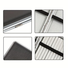 100mm Cigarette Storage Box Leather Band Cigarette Clip PU Leather High end