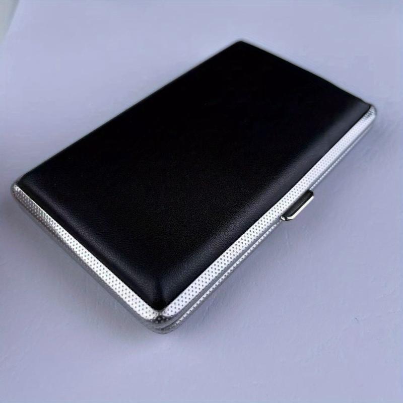 100mm Cigarette Storage Box Leather Band Cigarette Clip PU Leather High end