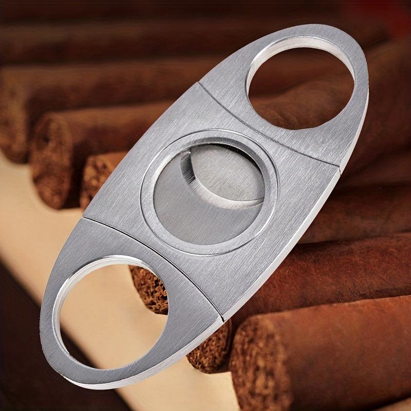 Stainless Steel Cigar Scissors V Cut Cutter 22mm Guillotine