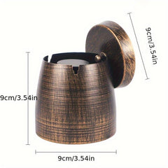 Large Windproof Ashtray with Lid for Home Hotel Bar Office