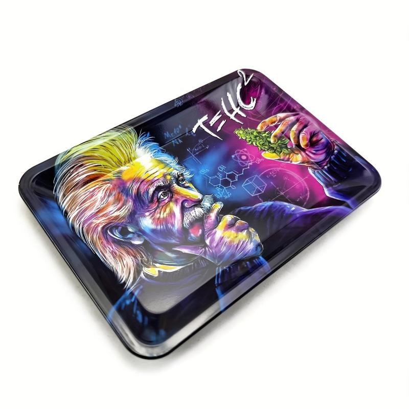 Creative Pattern Metal Rolling Tray Wake Up Tray