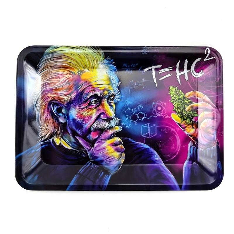 Creative Pattern Metal Rolling Tray Wake Up Tray