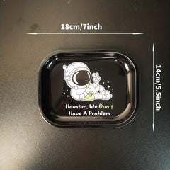 2pcs Metal Rolling Tray Wake Up Tray Home Decor