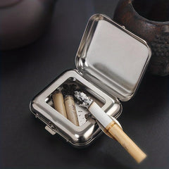 Mini Metal Ashtray Portable Car Outdoor Ashtray Household Decorative Ashtray