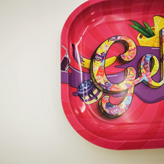 Creative Pattern Metal Rolling Tray Wake Up Tray