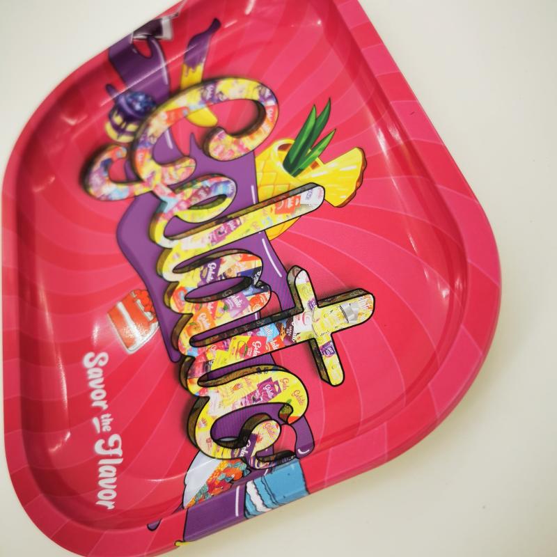 Creative Pattern Metal Rolling Tray Wake Up Tray