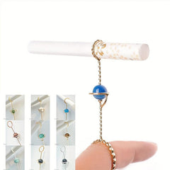 Creative Planet Ring Holder Decor Anti Finger Yellowing Gadget