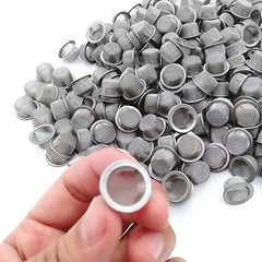 10pcs Stainless Steel Smoking Tube Filter Screens Metal Bowl Shaped Screens