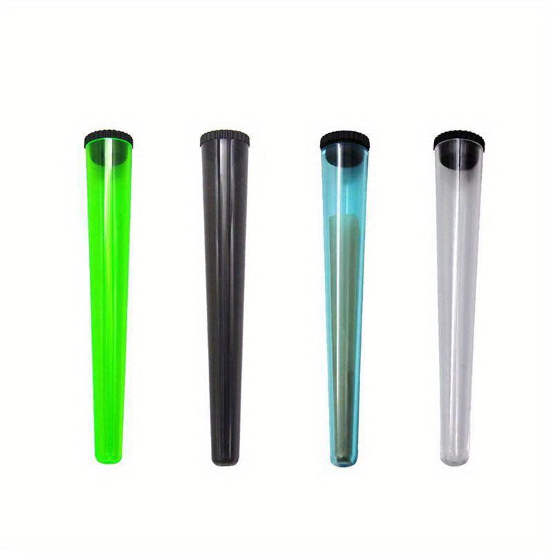4pcs Plastic Cigarette Storage Tube with Cover Moisturizing Tank for Cigarette