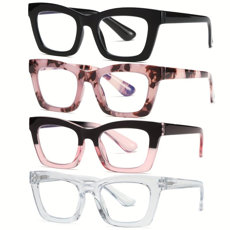 Square Light Blocking Reading Glasses for Women Oprah Style Men 1.0