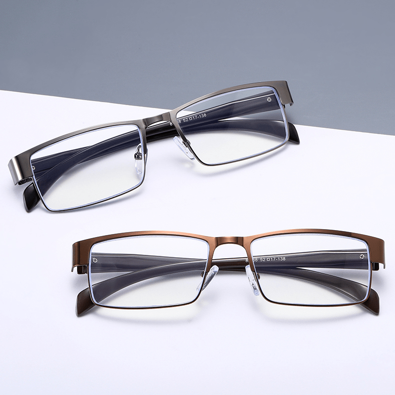 Metal Frame Spring Hinges Presbyopia Eyeglasses Reading Glasses