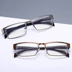 Metal Frame Spring Hinges Presbyopia Eyeglasses Reading Glasses