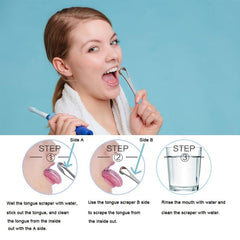 Portable Stainless Steel Tongue Cleaner Tongue Scraper with Travel Case