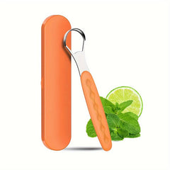 Portable Stainless Steel Tongue Cleaner Tongue Scraper with Travel Case
