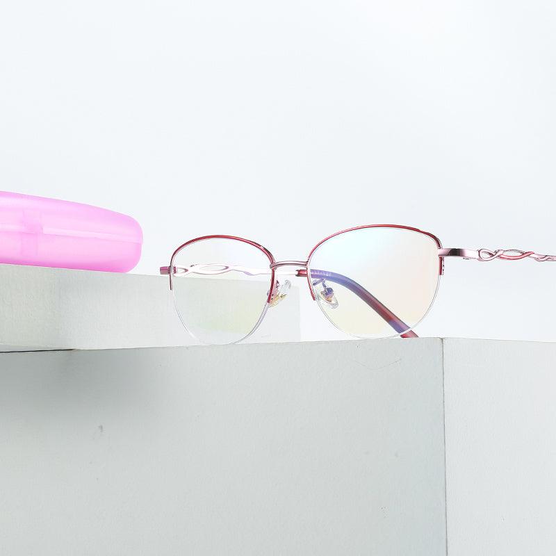 Metal Full Frame Reading Glasses 1pc 1.0-4.0 Strength