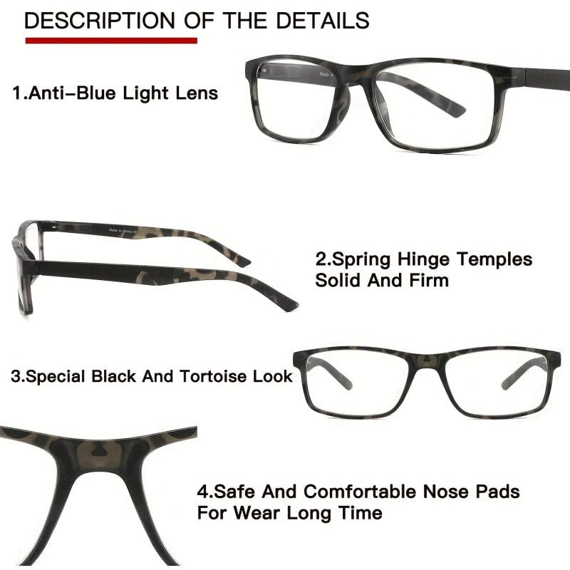 Light Blocking Reading Glasses for Computer & Reading Comfort