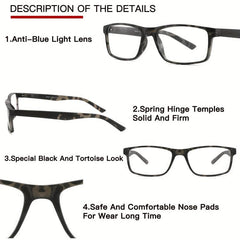 Light Blocking Reading Glasses for Computer & Reading Comfort