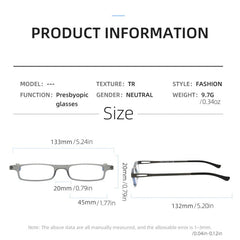 Metal Frame Portable Presbyopia Reading Glasses