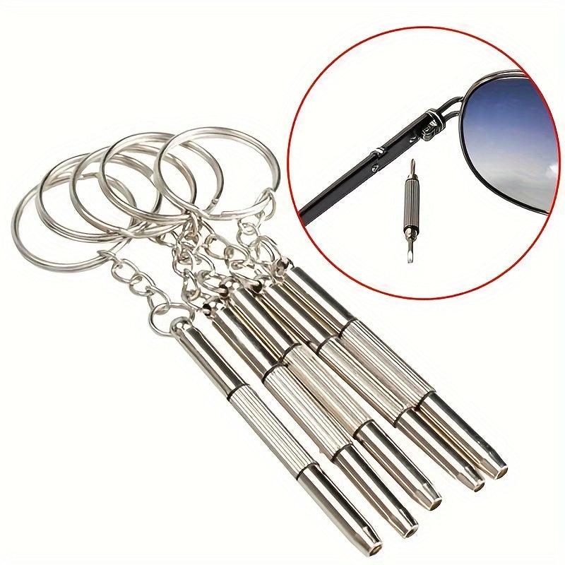 2pcs 3 in 1 Multifunctional Glasses Screwdriver Portable Repair Tool