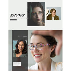 Women Reading Glasses Colorful Cat Eye Blacking Glasses For Reading