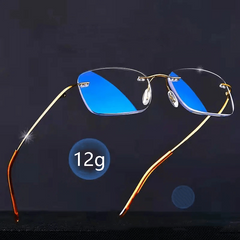Metal Frame Light Blocking Reading Glasses Presbyopia Male Female Unisex