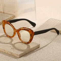 Plastic Frame Light Blocking Lens Oprah Style Glasses