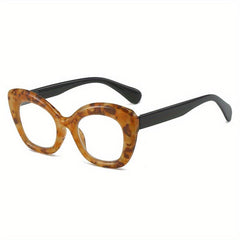 Plastic PC Frame Butterfly Lens Oprah Style Presbyopia Corrective Eyeglasses