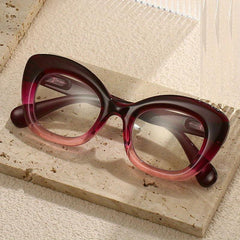Plastic PC Frame Butterfly Lens Oprah Style Presbyopia Corrective Eyeglasses