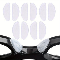 10 Pairs Silicone Adhesive Nose Pads for Glasses & Sunglasses
