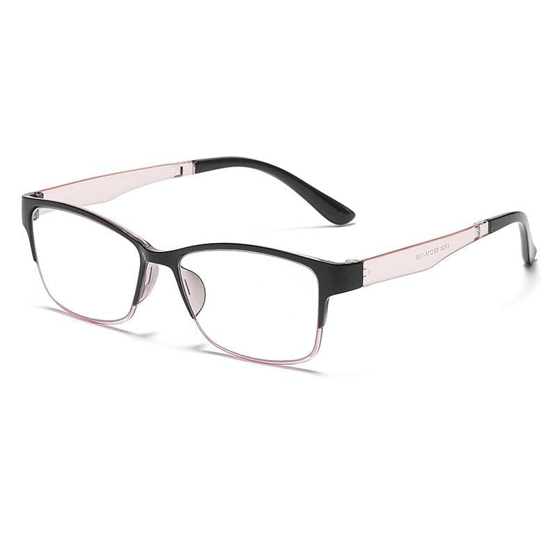 Flexible Frame Squared Light Blocking Lens Reading Glasses