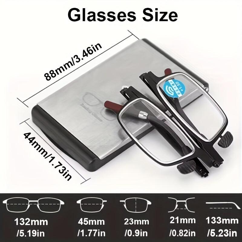 High Anti Blocking Folding Reading Glasses Men Women Hyperopia Diopter 1.00-4.00