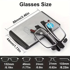 High Anti Blocking Folding Reading Glasses Men Women Hyperopia Diopter 1.00-4.00
