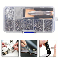 Glasses Repair Kit 250pcs - Nose Holders, Screwdriver - Repair Products