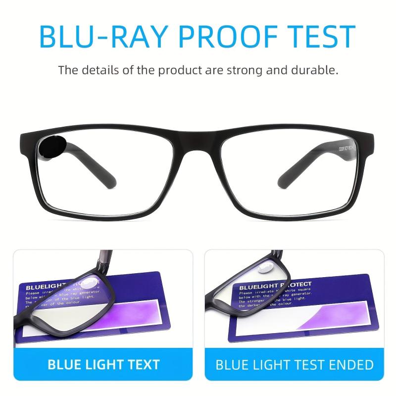 Light Blocking Reading Glasses Computer Gaming Eye Glasses Men Women