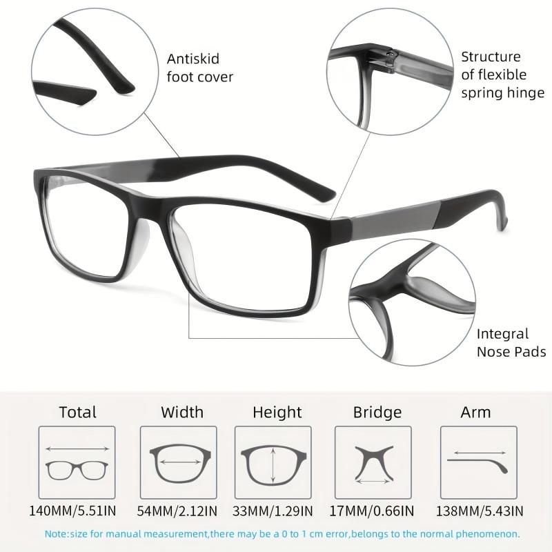 Light Blocking Reading Glasses Computer Gaming Eye Glasses Men Women