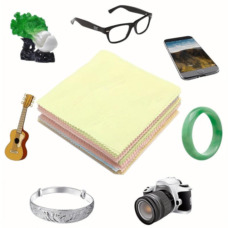 20pcs Thickened Knitted Fabric Cleaning Cloth for Glasses & Screens