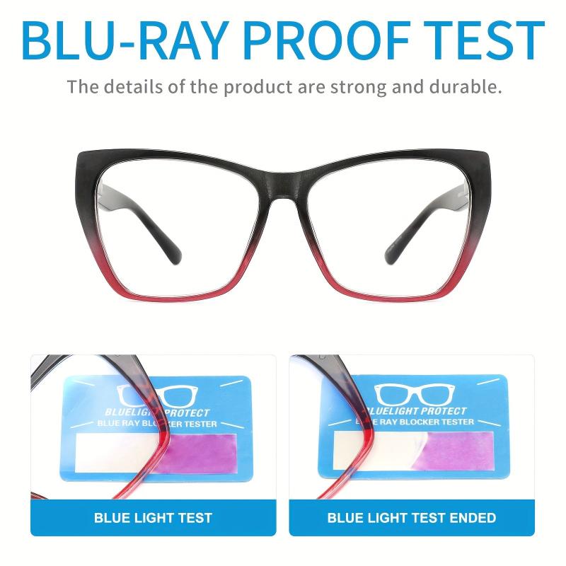 4pcs Anti Light Glasses Butterfly Frame Spring Hinge Reader Anti glare