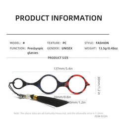 Foldable PC Frame Reading Glasses for Men & Women