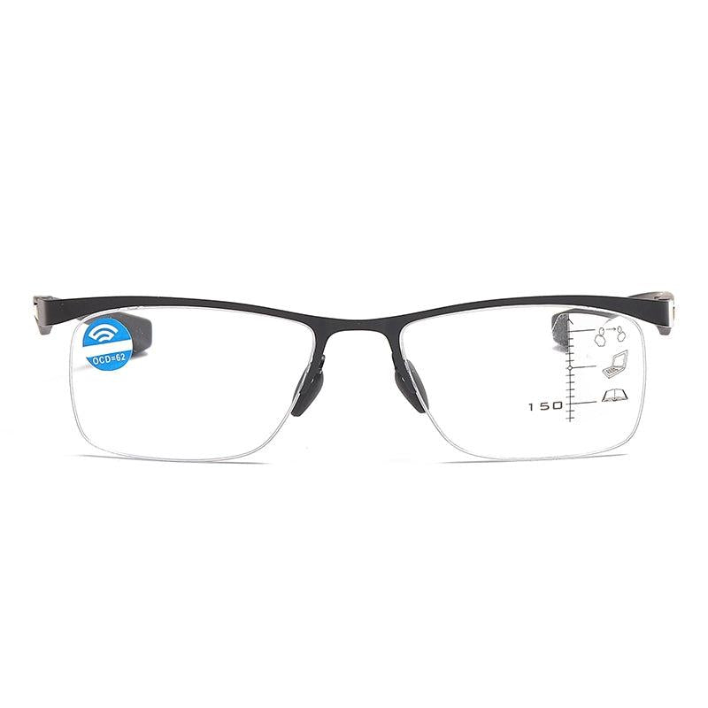 Square Frame Progressive Lens Eyeglasses