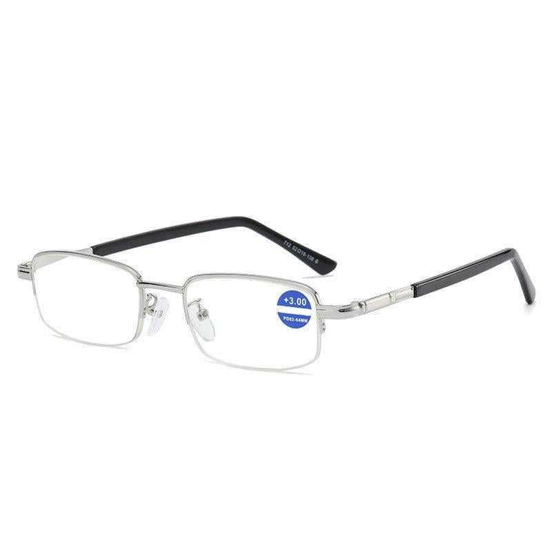 Metal Frame Light Blocking Reading Glasses