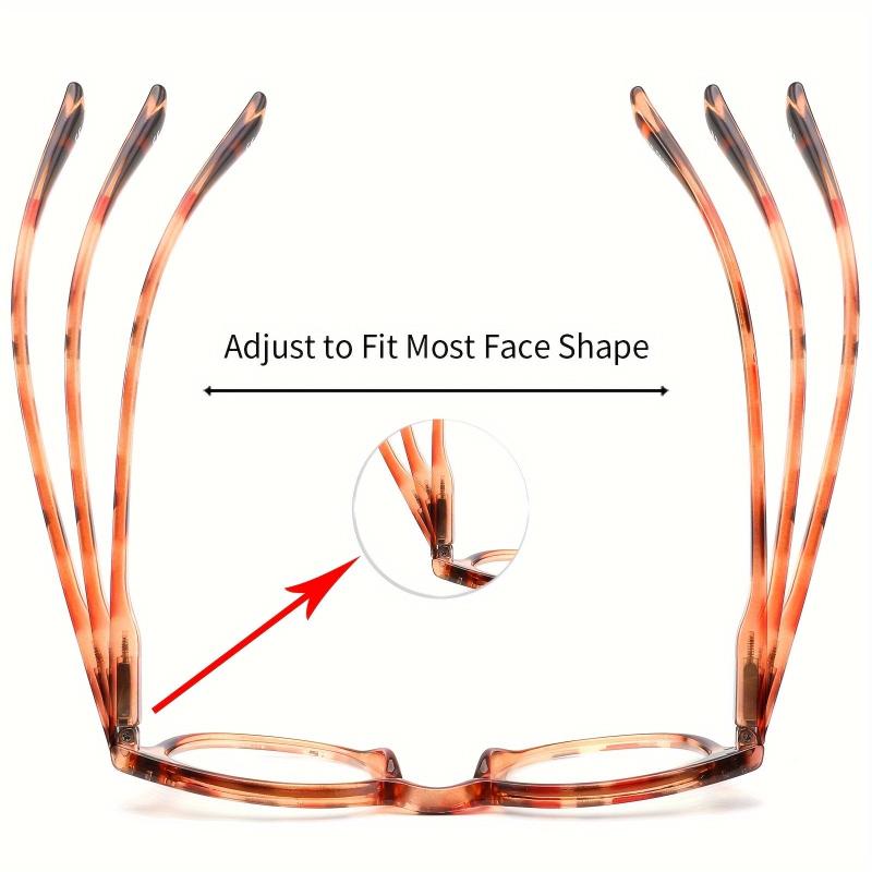 4pcs Women's Reading Glasses with Spring Hinge