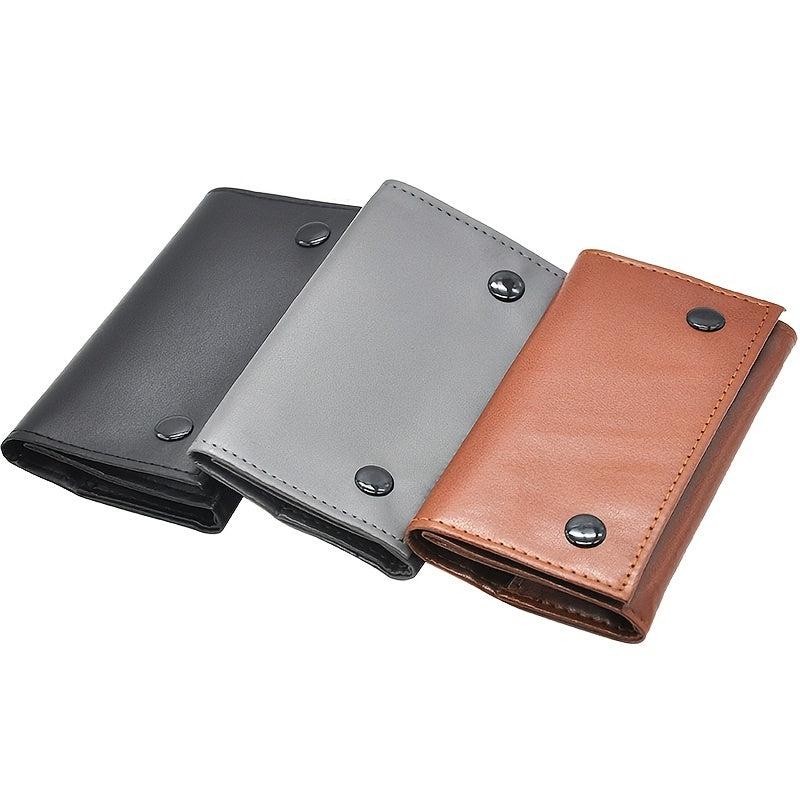 PU Leather Tobacco Pouch Bag Cigarette Rolling Pipe Case Wallet Zipper