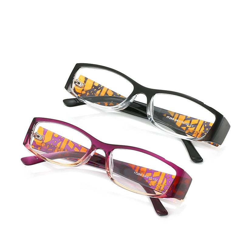 Squared Full Rim Frame Presbyopia Corrective Eyeglasses 1.0-4.0 Reading Glasses
