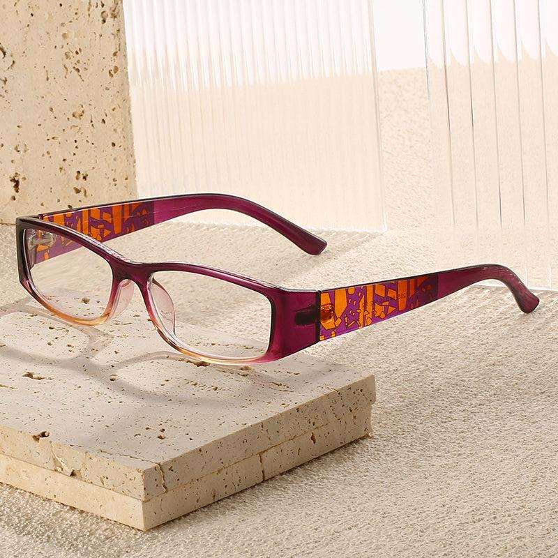 Squared Full Rim Frame Presbyopia Corrective Eyeglasses 1.0-4.0 Reading Glasses